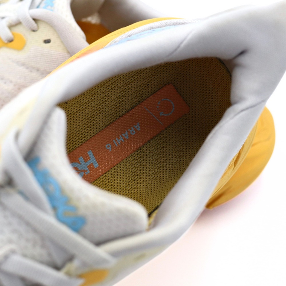 Hoka Arahi 6 Running Shoes Womens 8 Orange Good Stability Sneakers Athletic - Picture 14 of 15